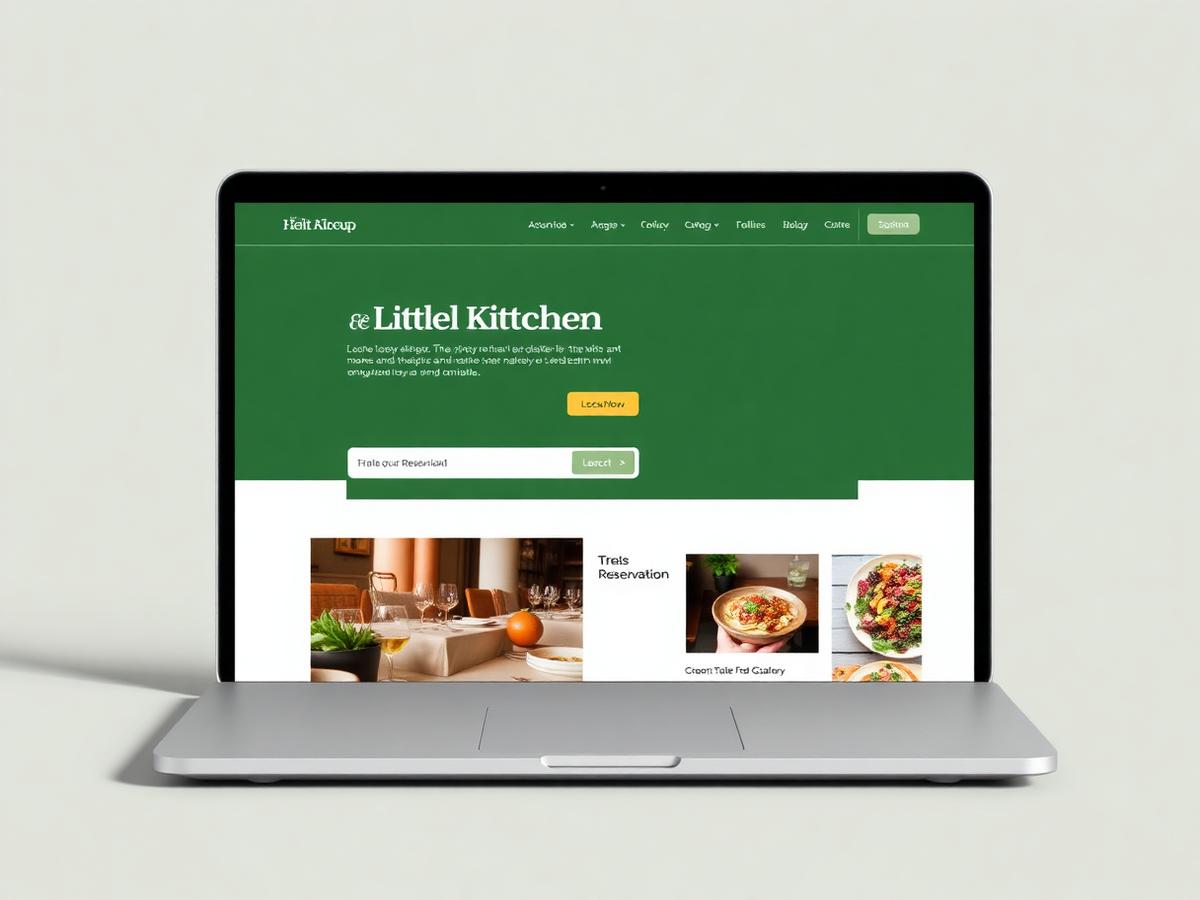 The Little Kitchen website screenshot